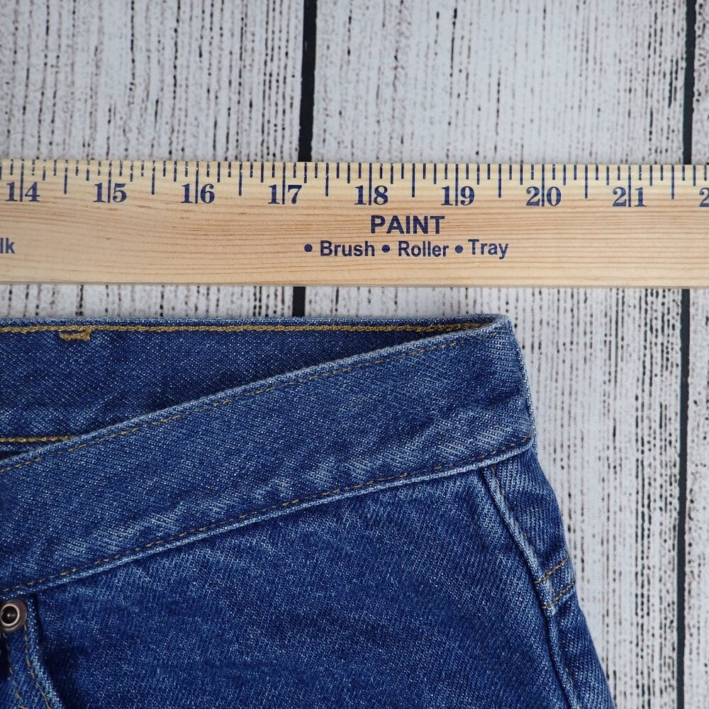 LL Bean Jeans Mens 40x29 Classic Fit Fleece Flannel Lined Blue Denim - Picture 8 of 10